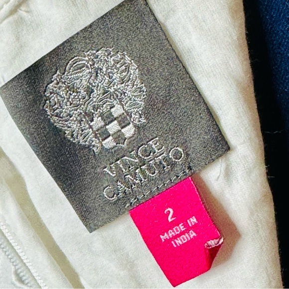 EUC Vince Camuto 3/4 Lantern Sleeve White Eyelet Lace Fit & Flare Dress - Picture 14 of 16